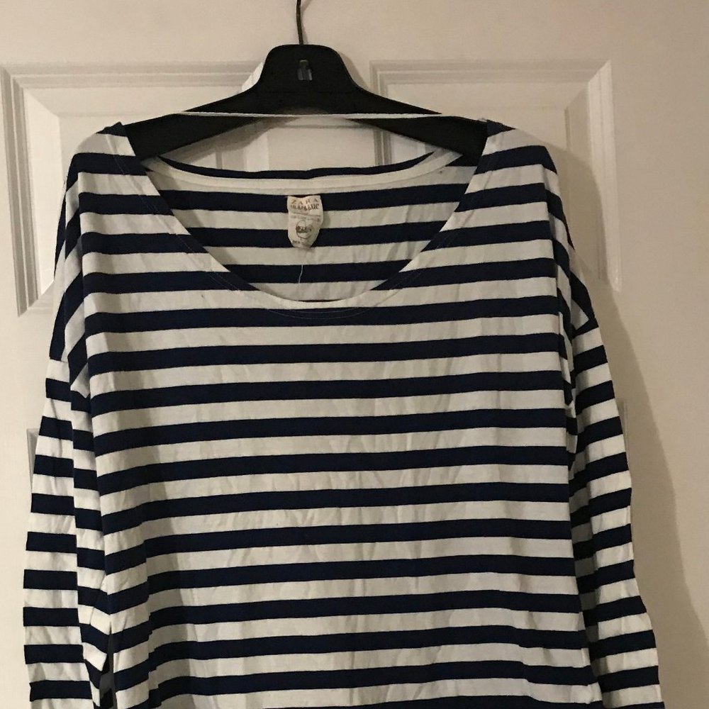 Zara 3/4 sleeve cotton shirt